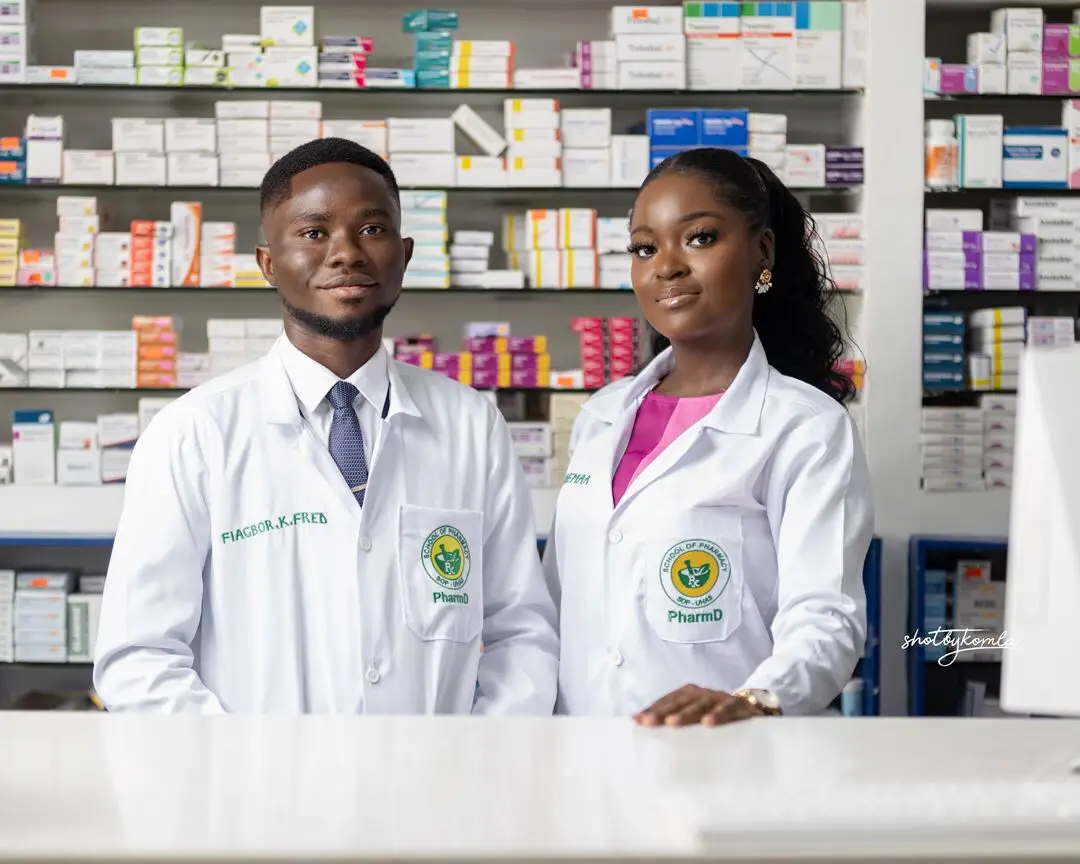 Pharmacy team ready at the counter
